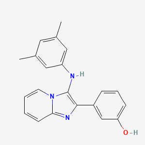 3-[3-(3,5-Dimethylanilino)imidazo[1,2-a]pyridin-2-yl]phenol