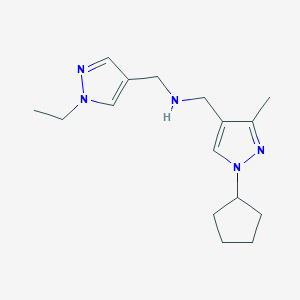 [(1-cyclopentyl-3-methyl-1H-pyrazol-4-yl)methyl][(1-ethyl-1H-pyrazol-4-yl)methyl]amine