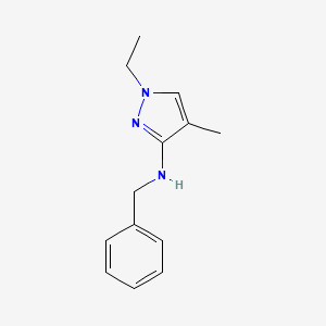 N-benzyl-1-ethyl-4-methyl-1H-pyrazol-3-amine