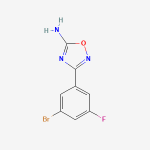 3-(3-Bromo-5-fluorophenyl)-1,2,4-oxadiazol-5-amine