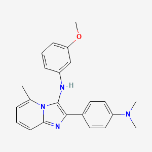 2-[4-(dimethylamino)phenyl]-N-(3-methoxyphenyl)-5-methylimidazo[1,2-a]pyridin-3-amine
