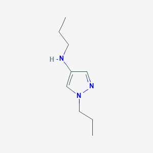 molecular formula C9H17N3 B11736368 N,1-dipropyl-1H-pyrazol-4-amine 