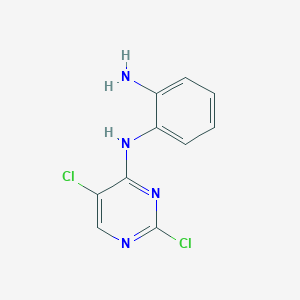 molecular formula C10H8Cl2N4 B11736392 N1-(2,5-dichloropyrimidin-4-yl)benzene-1,2-diamine 