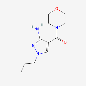 4-(morpholine-4-carbonyl)-1-propyl-1H-pyrazol-3-amine