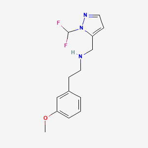 {[1-(Difluoromethyl)-1h-pyrazol-5-yl]methyl}[2-(3-methoxyphenyl)ethyl]amine