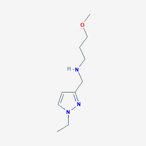 molecular formula C10H19N3O B11736473 [(1-ethyl-1H-pyrazol-3-yl)methyl](3-methoxypropyl)amine 