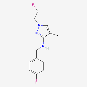 N-(4-fluorobenzyl)-1-(2-fluoroethyl)-4-methyl-1H-pyrazol-3-amine