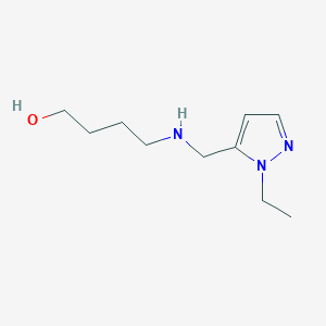 4-{[(1-ethyl-1H-pyrazol-5-yl)methyl]amino}butan-1-ol