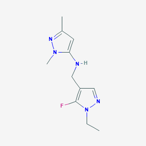 N-[(1-ethyl-5-fluoro-1H-pyrazol-4-yl)methyl]-1,3-dimethyl-1H-pyrazol-5-amine