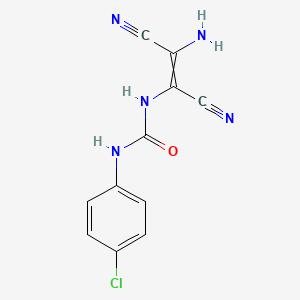 3-(2-Amino-1,2-dicyanoeth-1-en-1-yl)-1-(4-chlorophenyl)urea