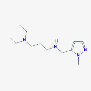 molecular formula C12H24N4 B11736537 [3-(diethylamino)propyl][(1-methyl-1H-pyrazol-5-yl)methyl]amine 