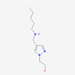 {[1-(2-fluoroethyl)-1H-pyrazol-4-yl]methyl}(pentyl)amine