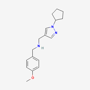 [(1-cyclopentyl-1H-pyrazol-4-yl)methyl][(4-methoxyphenyl)methyl]amine