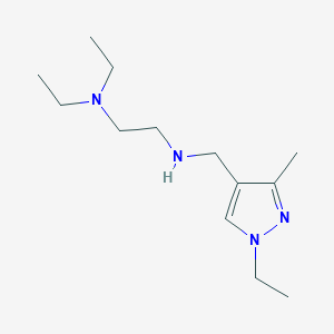 molecular formula C13H26N4 B11736570 [2-(diethylamino)ethyl][(1-ethyl-3-methyl-1H-pyrazol-4-yl)methyl]amine 