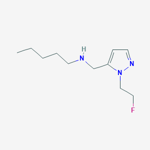 molecular formula C11H20FN3 B11736574 {[1-(2-fluoroethyl)-1H-pyrazol-5-yl]methyl}(pentyl)amine 