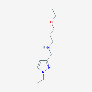 (3-ethoxypropyl)[(1-ethyl-1H-pyrazol-3-yl)methyl]amine