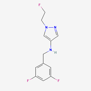 N-[(3,5-difluorophenyl)methyl]-1-(2-fluoroethyl)-1H-pyrazol-4-amine