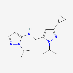 N-{[3-cyclopropyl-1-(propan-2-yl)-1H-pyrazol-5-yl]methyl}-1-(propan-2-yl)-1H-pyrazol-5-amine