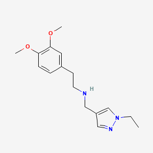 [2-(3,4-dimethoxyphenyl)ethyl][(1-ethyl-1H-pyrazol-4-yl)methyl]amine