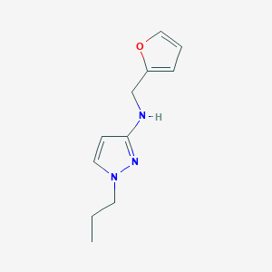 molecular formula C11H15N3O B11736639 N-(furan-2-ylmethyl)-1-propyl-1H-pyrazol-3-amine 