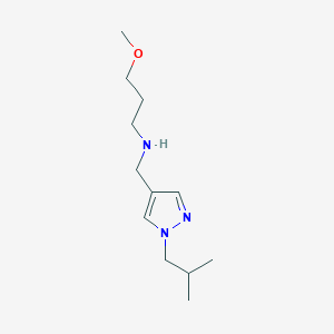 (3-methoxypropyl)({[1-(2-methylpropyl)-1H-pyrazol-4-yl]methyl})amine