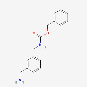 molecular formula C16H18N2O2 B11736664 Benzyln-[3-(aminomethyl)benzyl]carbamate 