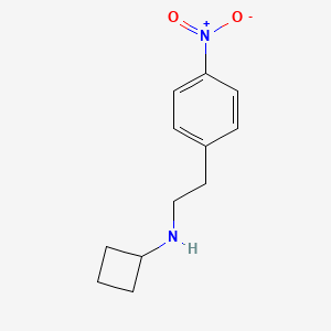 molecular formula C12H16N2O2 B11736669 N-[2-(4-nitrophenyl)ethyl]cyclobutanamine 