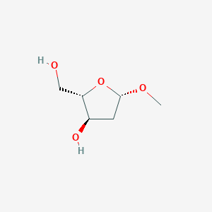 molecular formula C6H12O4 B117367 2-脱氧-β-L-赤藓糖-戊呋喃甲基 CAS No. 144301-85-9