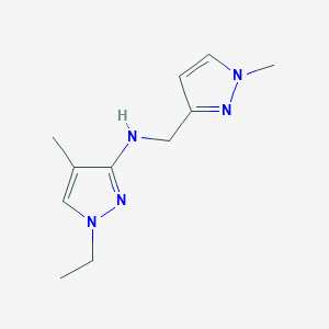 1-ethyl-4-methyl-N-[(1-methyl-1H-pyrazol-3-yl)methyl]-1H-pyrazol-3-amine