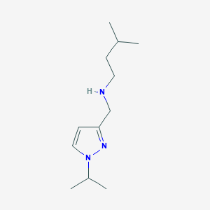 (3-methylbutyl)({[1-(propan-2-yl)-1H-pyrazol-3-yl]methyl})amine