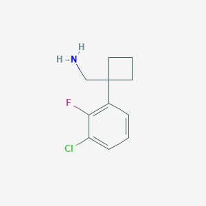 1-(3-Chloro-2-fluorophenyl)cyclobutanemethanamine