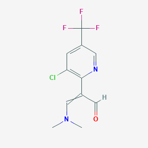 2-[3-chloro-5-(trifluoromethyl)pyridin-2-yl]-3-(dimethylamino)prop-2-enal