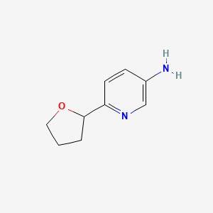 6-(Oxolan-2-yl)pyridin-3-amine