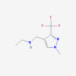 ethyl({[1-methyl-3-(trifluoromethyl)-1H-pyrazol-4-yl]methyl})amine