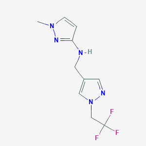 1-methyl-N-{[1-(2,2,2-trifluoroethyl)-1H-pyrazol-4-yl]methyl}-1H-pyrazol-3-amine