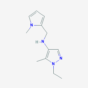 1-ethyl-5-methyl-N-[(1-methyl-1H-pyrrol-2-yl)methyl]-1H-pyrazol-4-amine