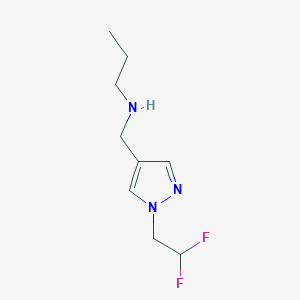 {[1-(2,2-difluoroethyl)-1H-pyrazol-4-yl]methyl}(propyl)amine