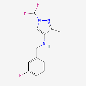 1-(difluoromethyl)-N-(3-fluorobenzyl)-3-methyl-1H-pyrazol-4-amine