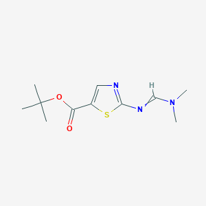 Tert-butyl 2-{[(dimethylamino)methylidene]amino}-1,3-thiazole-5-carboxylate