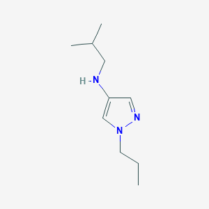 molecular formula C10H19N3 B11736903 N-(2-methylpropyl)-1-propyl-1H-pyrazol-4-amine 