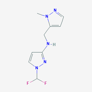 1-(difluoromethyl)-N-[(1-methyl-1H-pyrazol-5-yl)methyl]-1H-pyrazol-3-amine