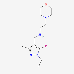 molecular formula C13H23FN4O B11736933 [(1-ethyl-5-fluoro-3-methyl-1H-pyrazol-4-yl)methyl][2-(morpholin-4-yl)ethyl]amine 