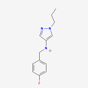 n-(4-Fluorobenzyl)-1-propyl-1h-pyrazol-4-amine