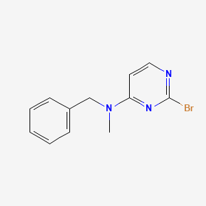 molecular formula C12H12BrN3 B11736953 N-Benzyl-2-bromo-N-methylpyrimidin-4-amine 