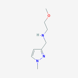 molecular formula C8H15N3O B11736958 (2-methoxyethyl)[(1-methyl-1H-pyrazol-3-yl)methyl]amine 