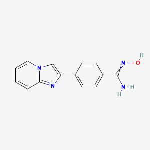 N-hydroxy-4-{imidazo[1,2-a]pyridin-2-yl}benzene-1-carboximidamide