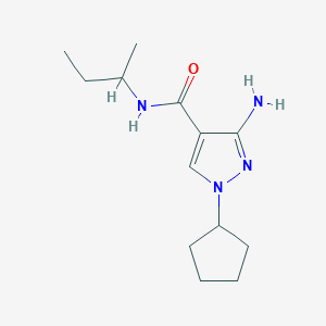 3-amino-N-(butan-2-yl)-1-cyclopentyl-1H-pyrazole-4-carboxamide