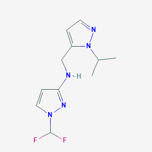 1-(difluoromethyl)-N-{[1-(propan-2-yl)-1H-pyrazol-5-yl]methyl}-1H-pyrazol-3-amine