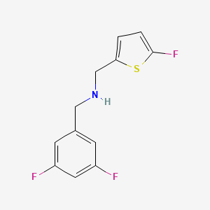 [(3,5-Difluorophenyl)methyl][(5-fluorothiophen-2-yl)methyl]amine