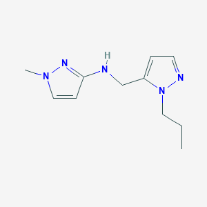 1-Methyl-N-[(1-propyl-1H-pyrazol-5-YL)methyl]-1H-pyrazol-3-amine